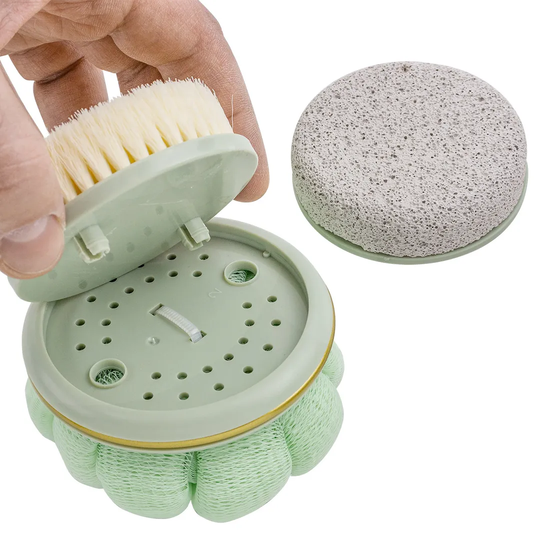 Набор банных принадлежностей по уходу за телом, для взрослых La and Te beaute LT-BCA1(салатовый)