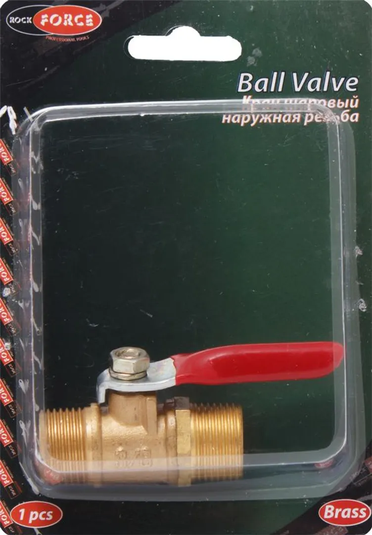 Кран воздушный шаровый, наруж. резьба 1/4" RockForce RF-SP019/1/4"