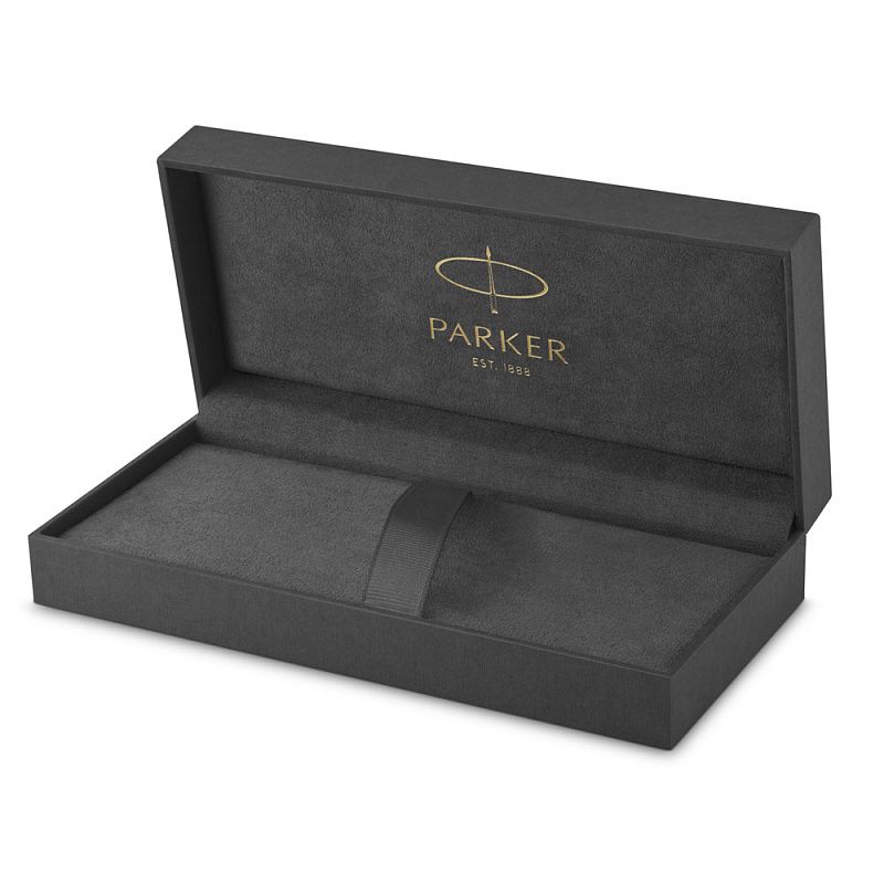 Ручка шариковая автоматическая Parker "Sonnet Lacquer Deep Black GT", 0.7 мм, черный, золотистый, стерж. черный