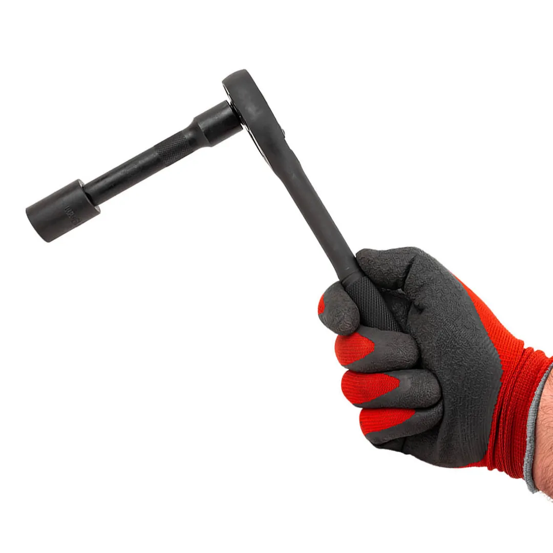 Набор ударных головок 10-24 мм с трещоткой и удлинителем 1/2'' 6-гр 12 пр ForceKraft FK-4122-5