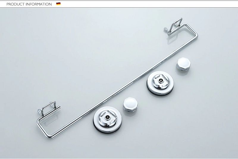 Полотенцедержатель на вакуумных присосках, пластик, хром Ledeme L3701