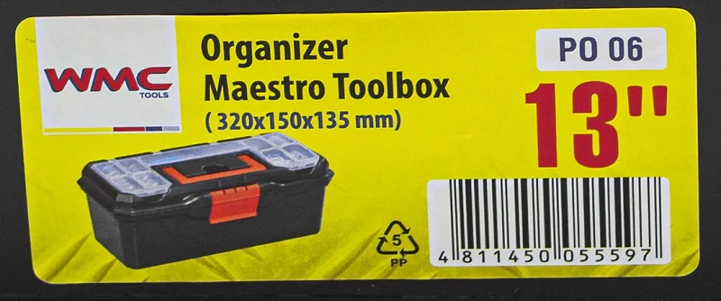 Ящик для инструмента пластмассовый 320x150x135 мм WMC TOOLS WMC-PO.06
