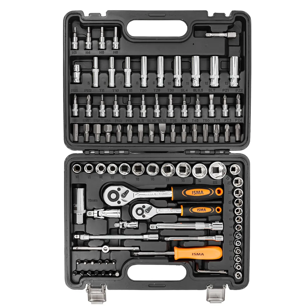 Набор инструментов 94 пр. 3/8"&1/4" 6-гр. ISMA ISMA-4941-5DS