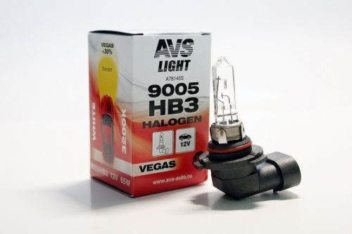Галогенная лампа Vegas HB3/9005.12V.60W.1шт. AVS A78145S