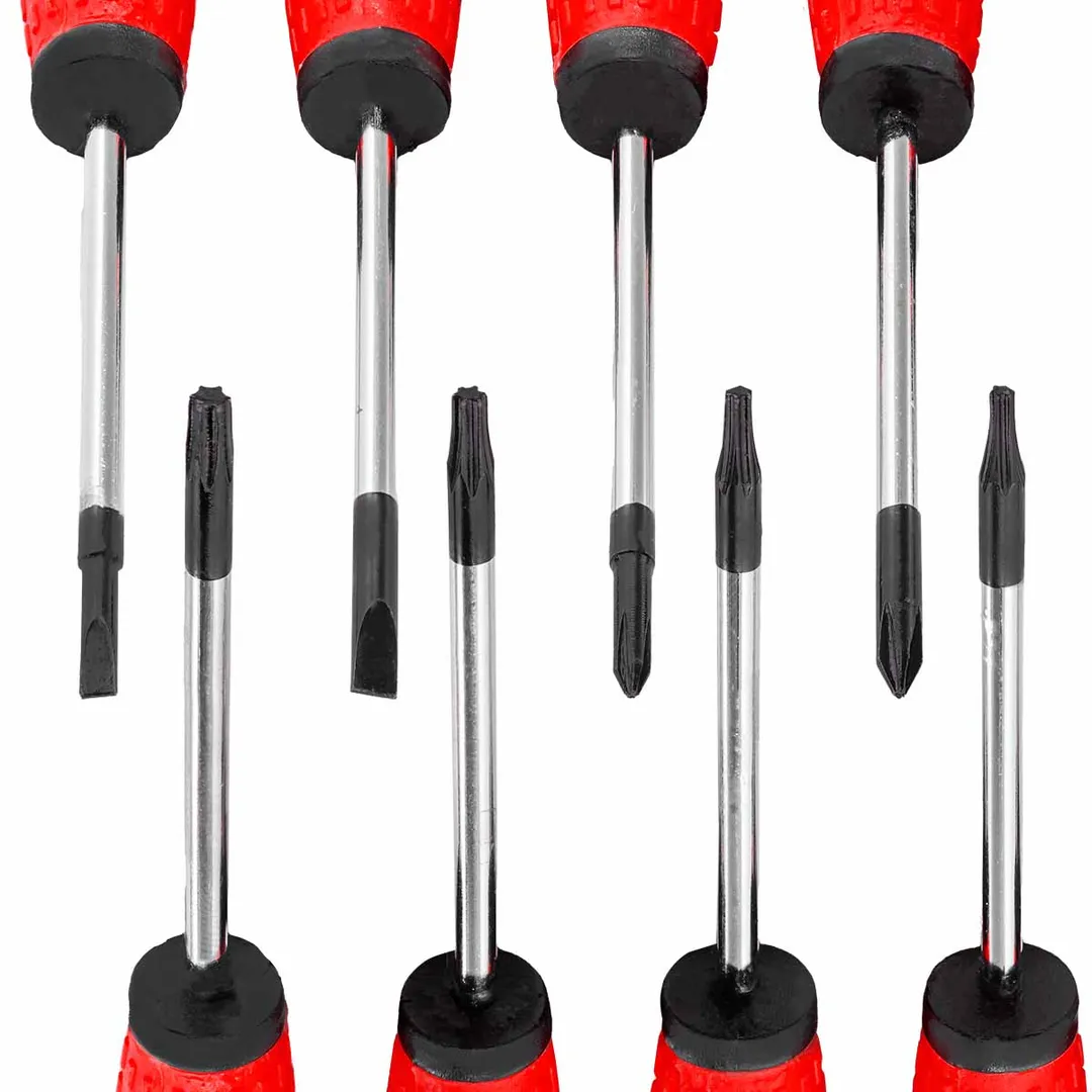 Набор отверток и бит 100 пр на пластиковом стенде ForceKraft FK-10100