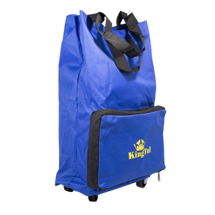 Сумка хозяйственная на 4 колесах с ручками и боковым карманом, 140х265х460 мм KINGTUL KT-FN209-4