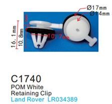 Клипса для крепления внутренней обшивки а/м GM пластиковая, 100 шт Forsage C0174(GM)