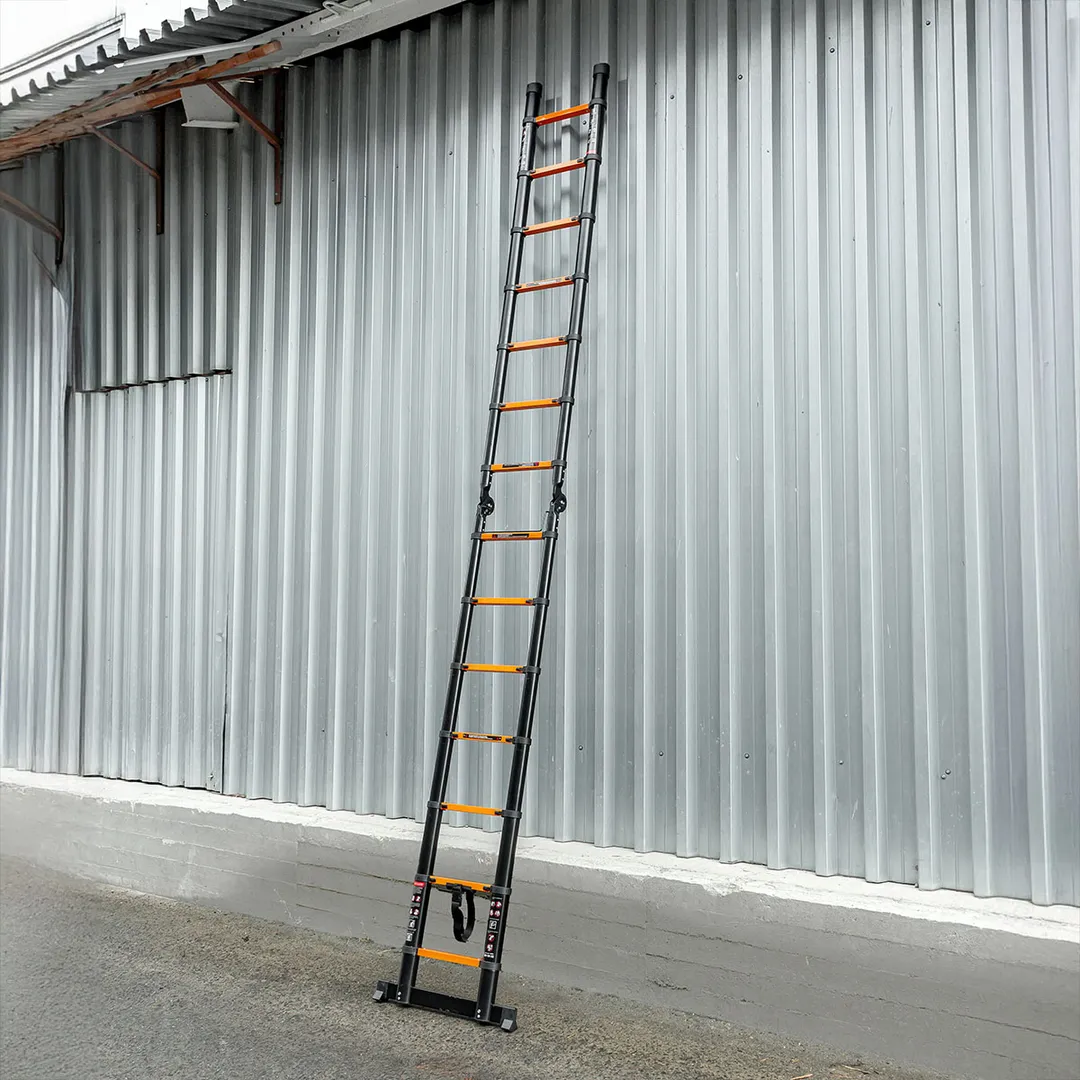 Лестница-стремянка телескопическая алюм. бытовая 2.2+2.2 м, 7+7 ступ ISMA ISMA-UP220-M