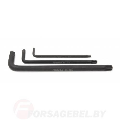 Г-образный длинный ключ Torx с шаром Forsage F-766...BL