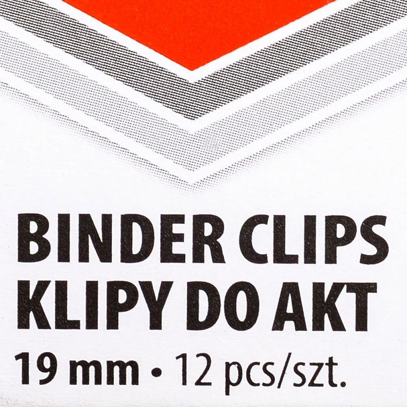 Зажим для бумаги "Office Products", 19 мм, 12 шт, черный