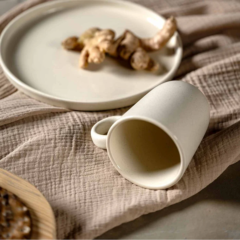 Кружка керамическая "ROMA", 400 мл, кремовый