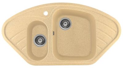 Мойка кухонная из мраморной крошки, песок, E02-21 Gerhans