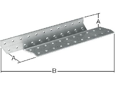Держатель балки левый белый цинк 40x210 мм Starfix SMP-17313-1
