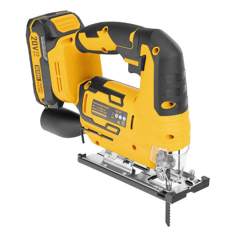 Лобзик аккумуляторный CJH-20-80, Li-Ion, 20 В Denzel 27205