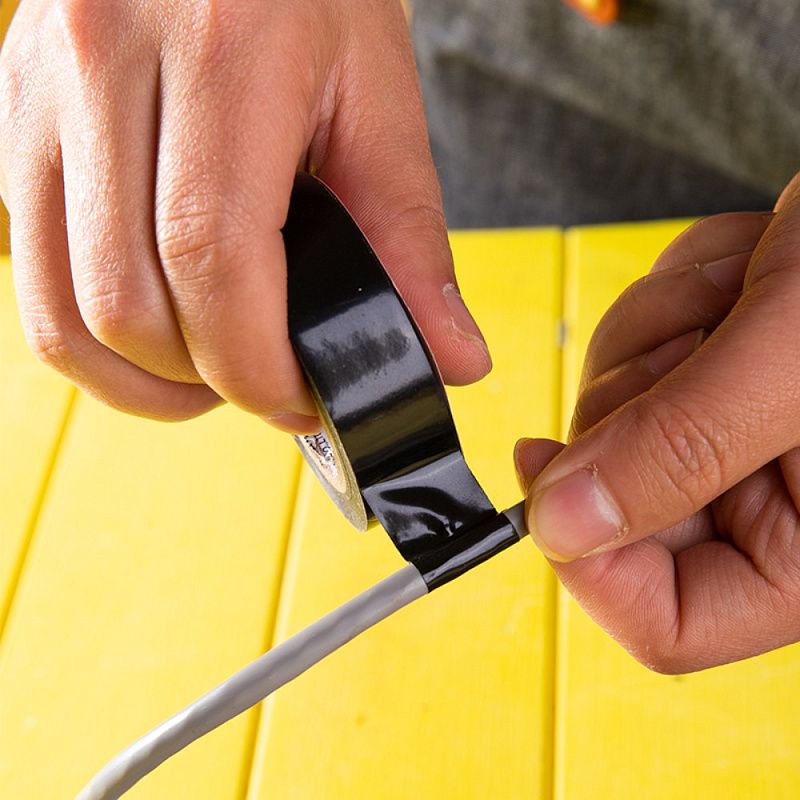 Изолента ПВХ Deli "DL5271", 130 мкм, черный