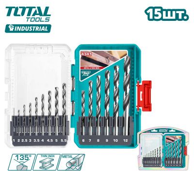 Набор сверл по металлу TOTAL TACSDL51506 15 шт