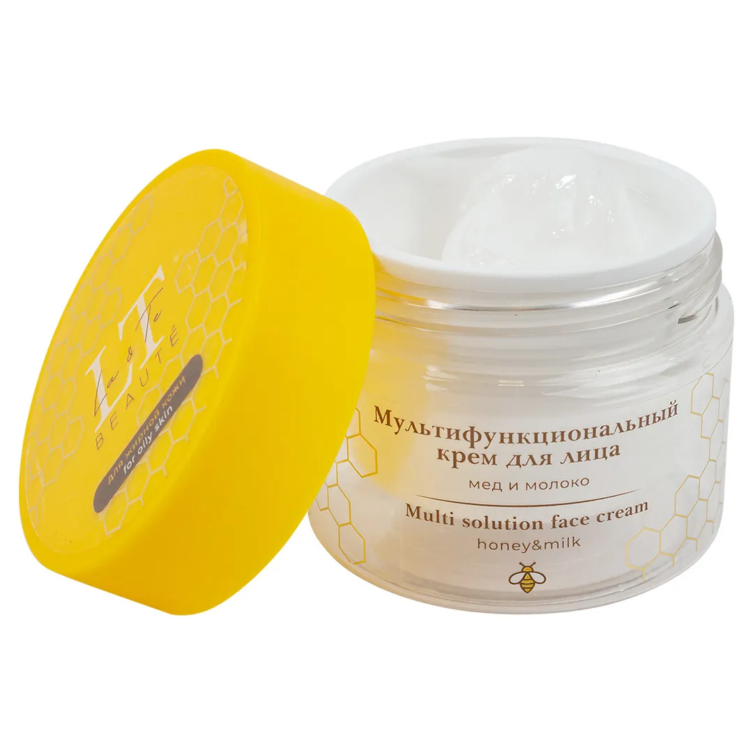 Мультифункциональный крем для лица мед и молоко для жирной кожи La and Te beaute LT-1237