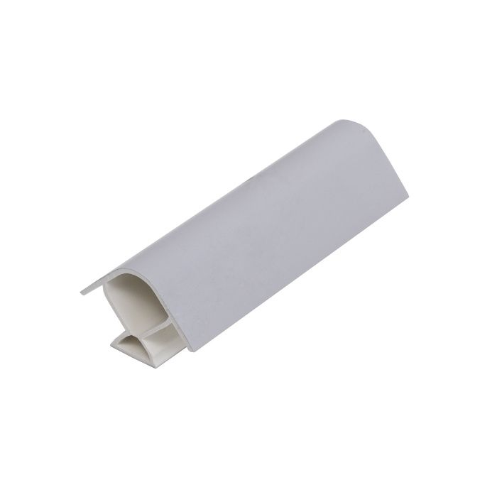 Угол универсальный 90 к цоколю мебельному ПВХ h100 светло-серый RU 68513