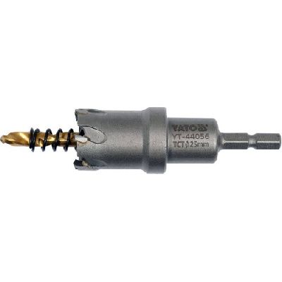 Сверло корончатое режущее по металлу TCT 25 мм 1/4" Yato YT-44056