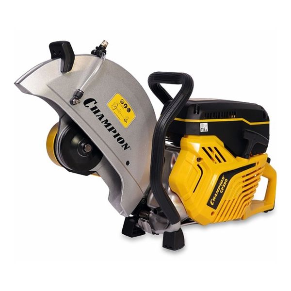 Бензорез, 3,5 кВт, 74 см.куб., диаметр диска 350 мм, посадочный 20/25,4 мм CHAMPION CP350