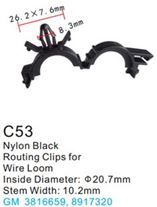 Клипса для крепления внутренней обшивки а/м GM пластиковая, 100 шт Forsage C0053(GM)