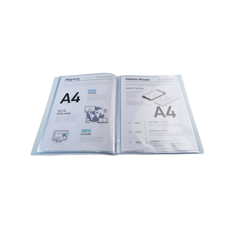 Папка с файлами "Aquarel", 40 карманов, ассорти