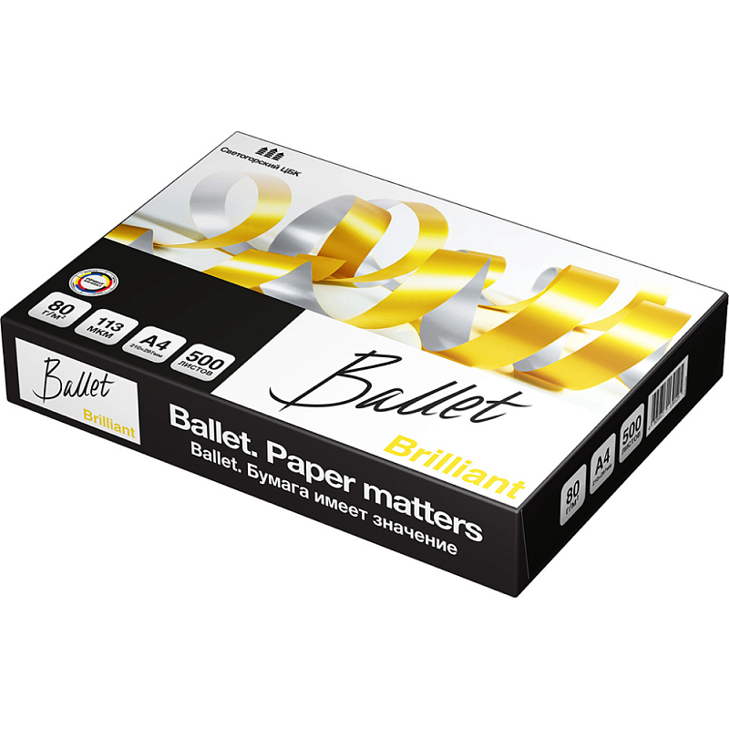 Бумага "Ballet Brilliant", А4, 500 листов, 82 г/м2
