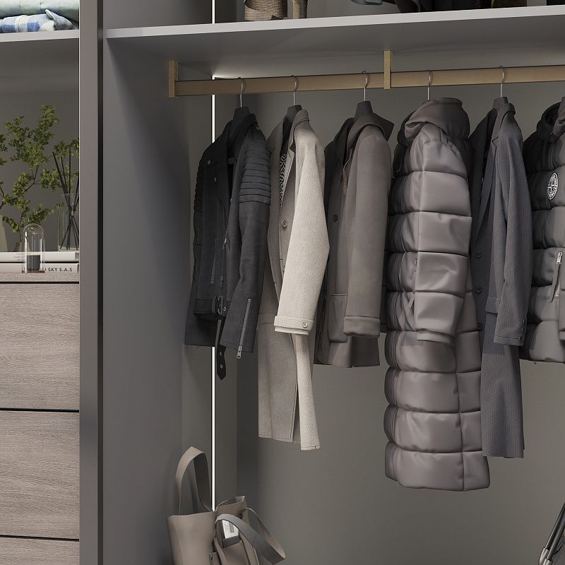 Держатель штанги гардеробной прямоуг. FAME/1 концевой, латунь браш AKS 113732