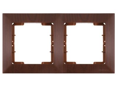Рамка 2-ая горизонтальная орех, DARIA, Mutlusan 21208001257