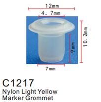 Клипса для крепления внутренней обшивки а/м БМВ пластиковая, 100 шт Forsage C1217(BMW)