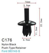 Клипса для крепления внутренней обшивки а/м Форд пластиковая, 100 шт Forsage C0176(Ford)