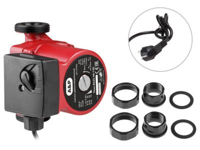 Насос циркуляционный Titan-RS25-40-130, 35-70 Вт, 2700 л/ч, 4 м A&P AP118T002
