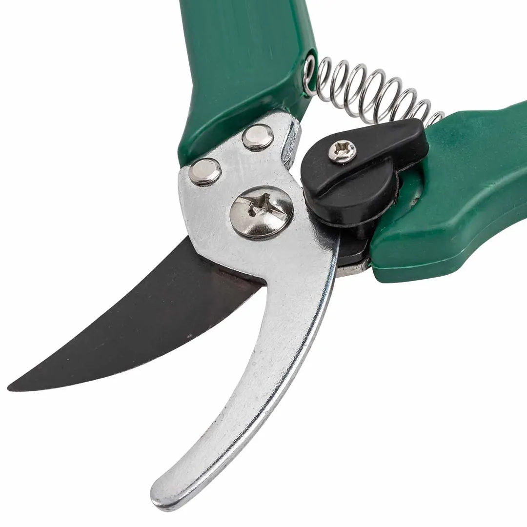 Секатор садовый с боковой фиксацией и пластиковыми рукоятками, L-190 мм, WMC TOOLS WMC-TG1306041-C