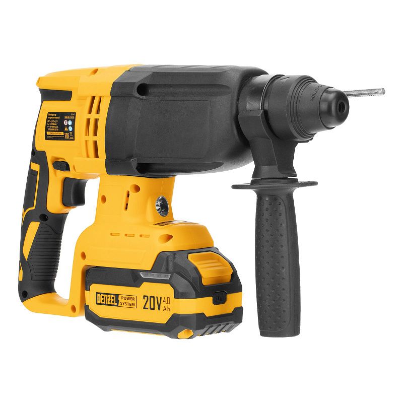 Перфоратор аккумуляторный бесщет. RHH-BL-20-28, 3 Дж, Li-Ion, 20 В Denzel 26707