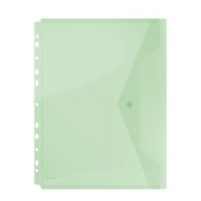 Папка конверт на кнопке "Donau", А4 , зеленый