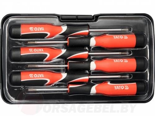 Набор отверток для точных работ Т5-Т10 L50 мм 6 пр. Yato YT-25862
