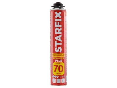 Пена монтажная профессиональная всесезонная Foam Pro Plus 70 890 мл, выход до 70 л STARFIX SM-65524-1