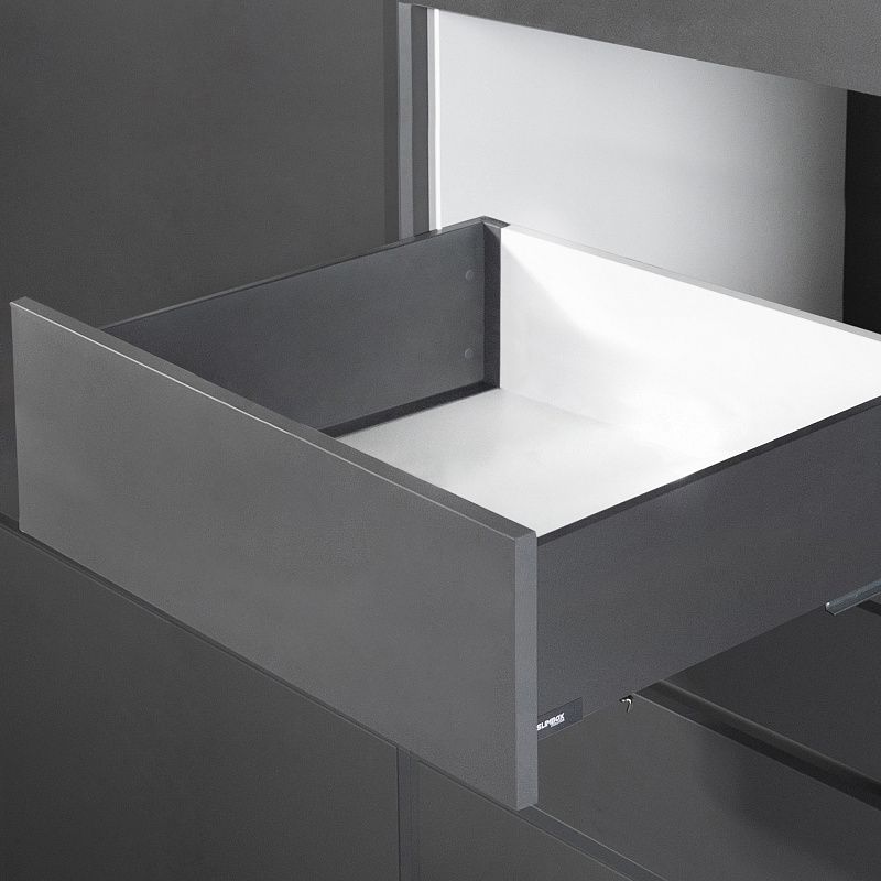 Система ящиков Evolution L-300 h167 графит PUSH TO OPEN ДСП16мм SLIMBOX EVOLUTION 117322