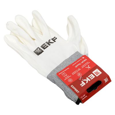 Перчатки рабочие PROFI Touch для чистовых работ (15 класс, 9 размер) EKF Expert pe15pm-9-exp