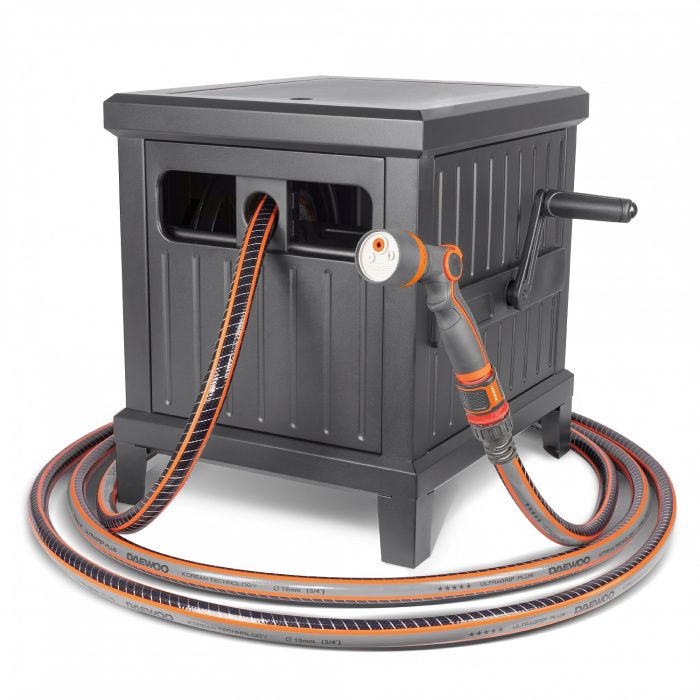 Катушка металлическая со шлангом 45м и набором для полива DWR 6145 DAEWOO Daewoo Power DWR 6145
