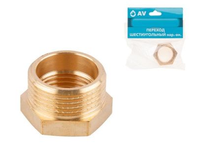 Переход шестиугольный нар.-вн. 1х1/2, AV Engineering AVE305004