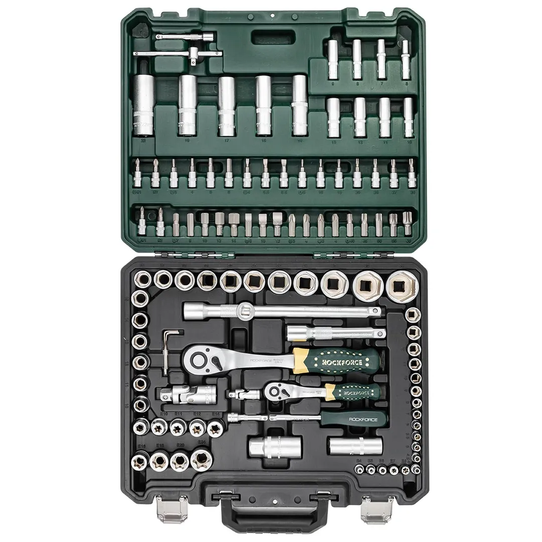 Набор инструментов 108 пр 1/4''&1/2'' 6-гр RockForce RF-41082-5W