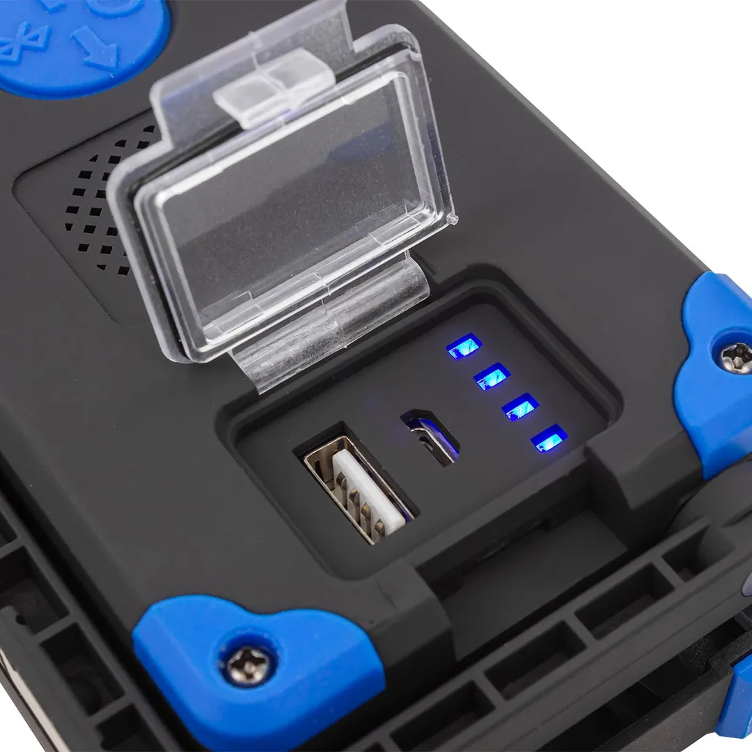 Фонарь светодиодный аккумуляторный, 10Вт, 700Лм, 5 СОВх6500К, 3 уровня яркости ForceKraft FK-EL2190