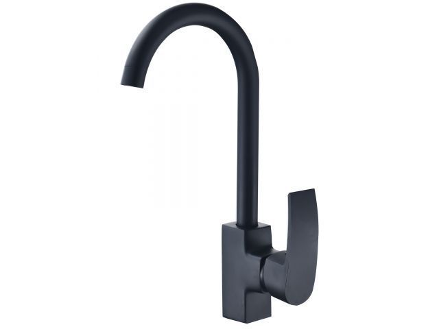 Смеситель для кухни D35-A, серия 270 черный, поворотный J-излив ECONOCE EC0273BL