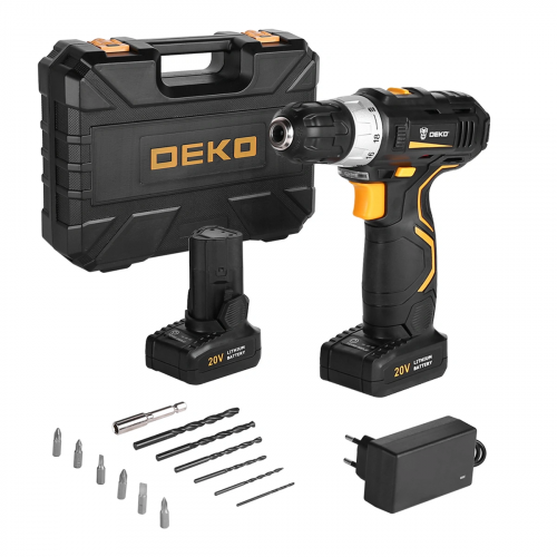 Дрель-шуруповерт аккумуляторная GCD20DU3 SET 4 DEKO 063-4144