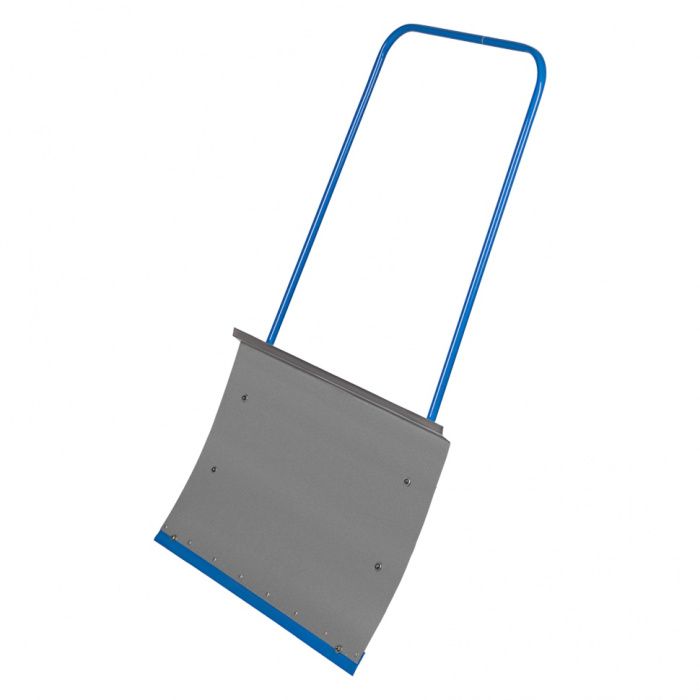 Движок для уборки снега стальной оцинкованный, 750х410х1100 мм, стальная рукоятка, Россия Сибртех 61520