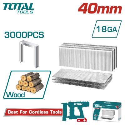 Скобы 40 мм TOTAL TAC918403 (3000 шт)