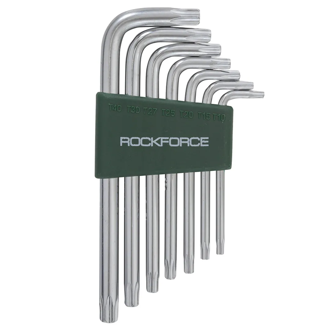 Набор ключей TORX Г-образных, 7 пр. Т10-Т40 RockForce RF-5071