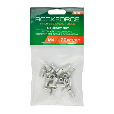 Набор резьбовых алюминиевых заклепок М4 20 шт RockForce RF-36452