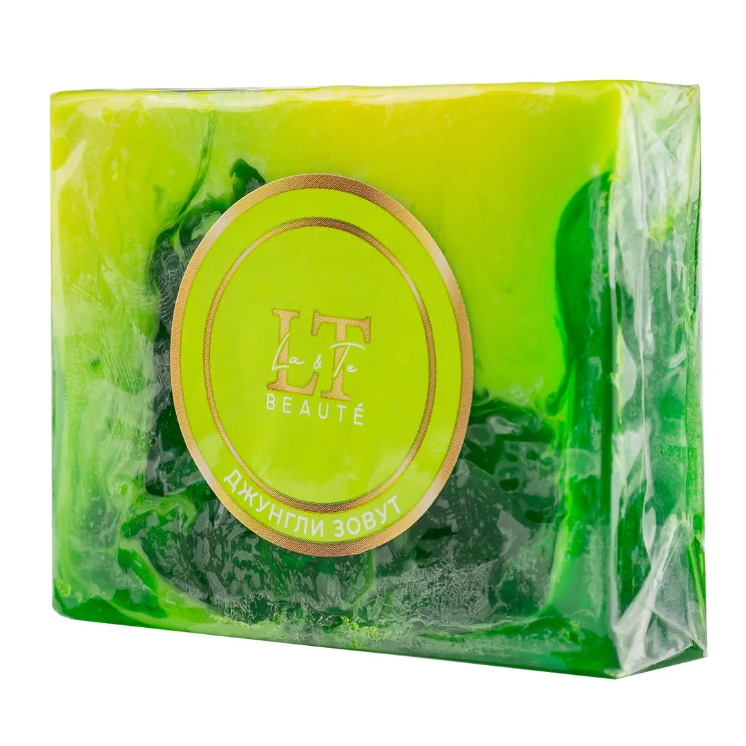 Мыло твердое ручной работы с добавлением эфирных масел ''''Джунгли зовут'' La and Te beaute LT-6150(+ уп)
